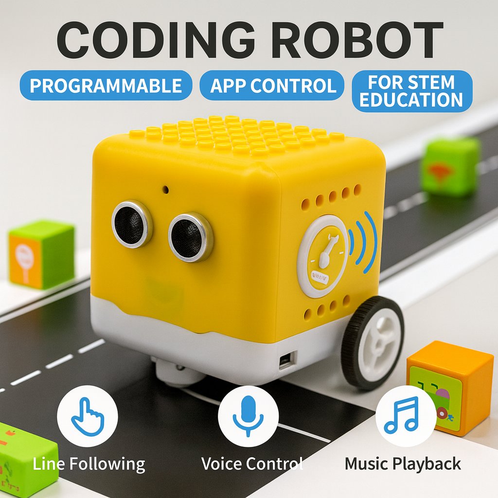 Microbit Robot - Kidsbits مجموعة روبوت قابلة للبرمجة ترميز