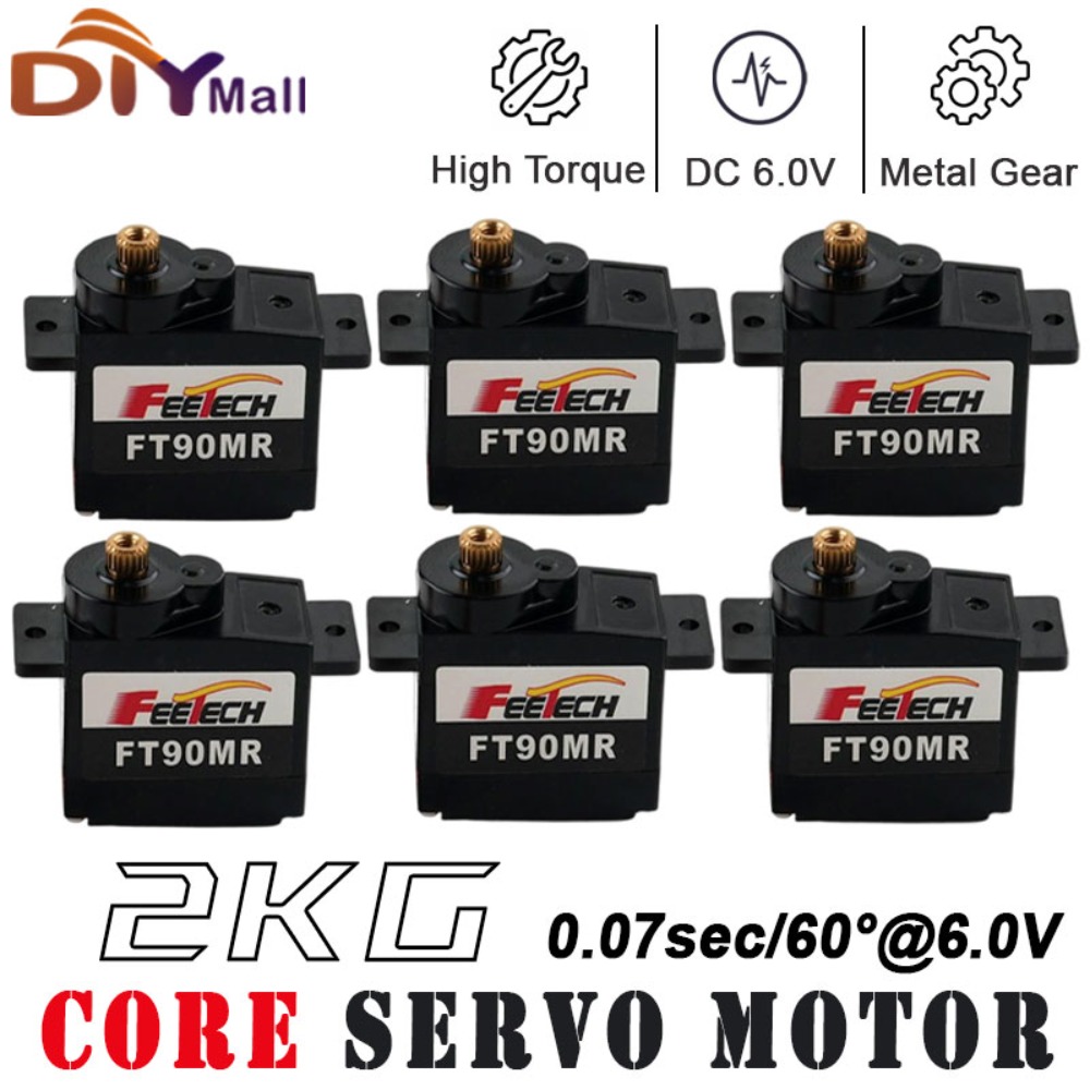 Micro Servo - 1/2/4 قطعة Feetech FT90M الرقمية ميتال
