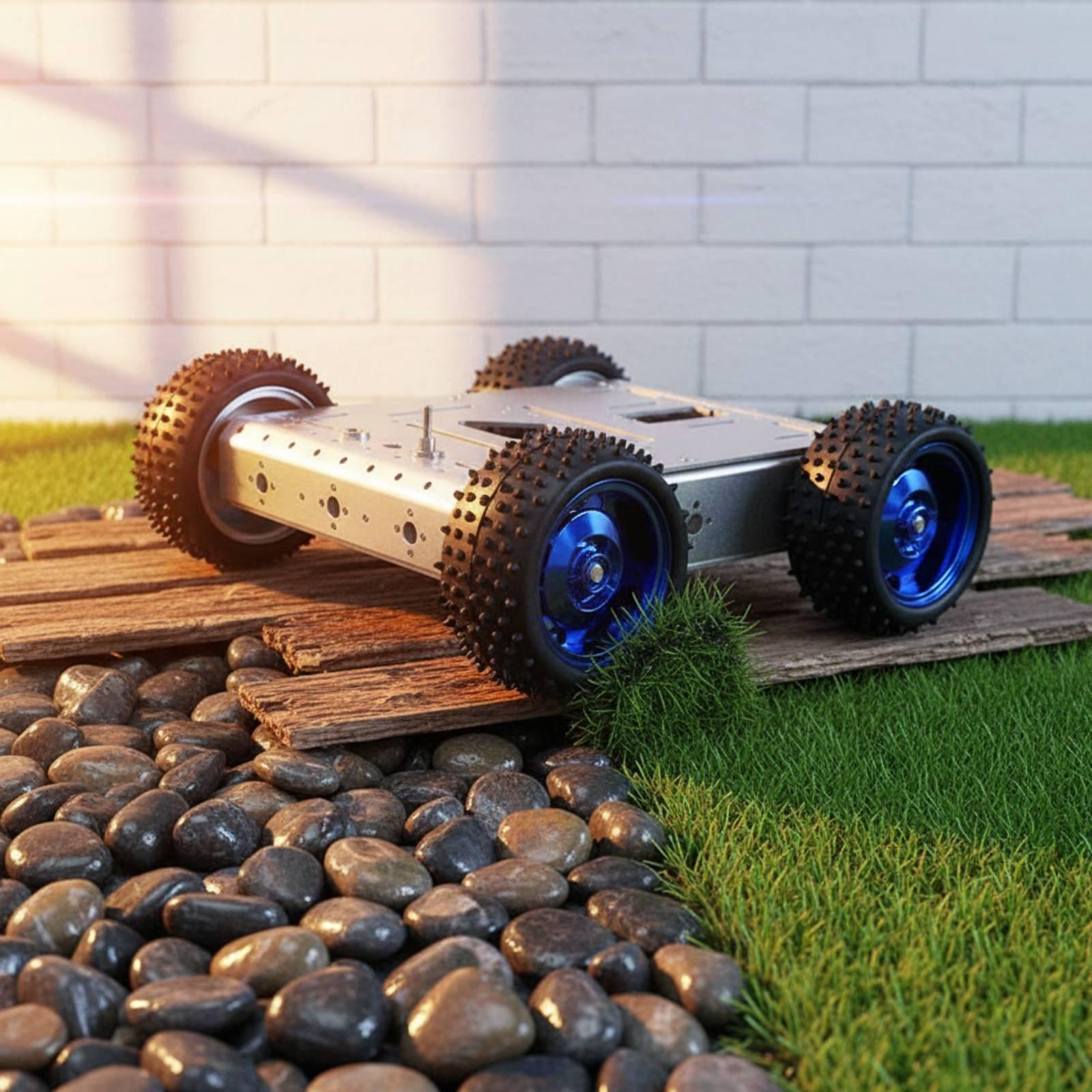 هيكل سيارة ذكية بنظام الدفع ال - مراجعة Robot Wheel وسعره