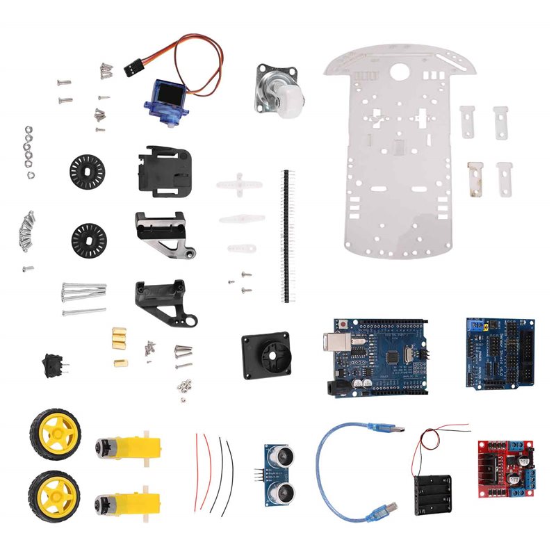 مجموعة هيكل سيارة روبوت ذكية A - مراجعة Arduino Robot وسعره
