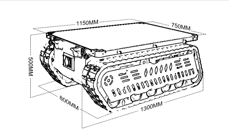 هيكل روبوت زاحف بحمولة 300-600 - مراجعة Dc Motor وسعره