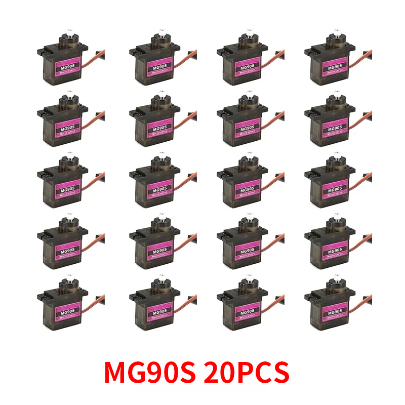 4/5/10/20 قطعة MG90S ميتال جير - مراجعة Sg90 Servo وسعره