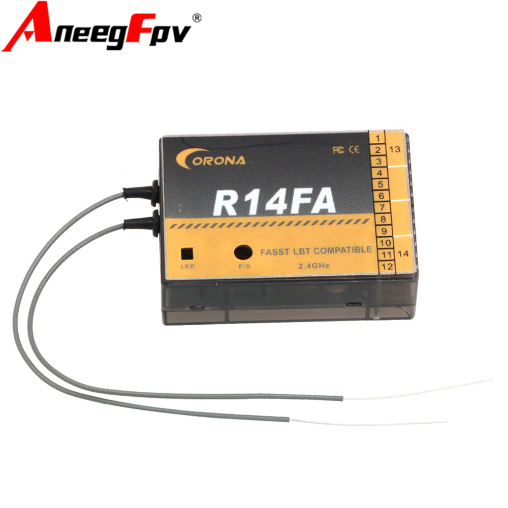 جهاز استقبال طراز Corona R14FA - مراجعة Micro Servo وسعره