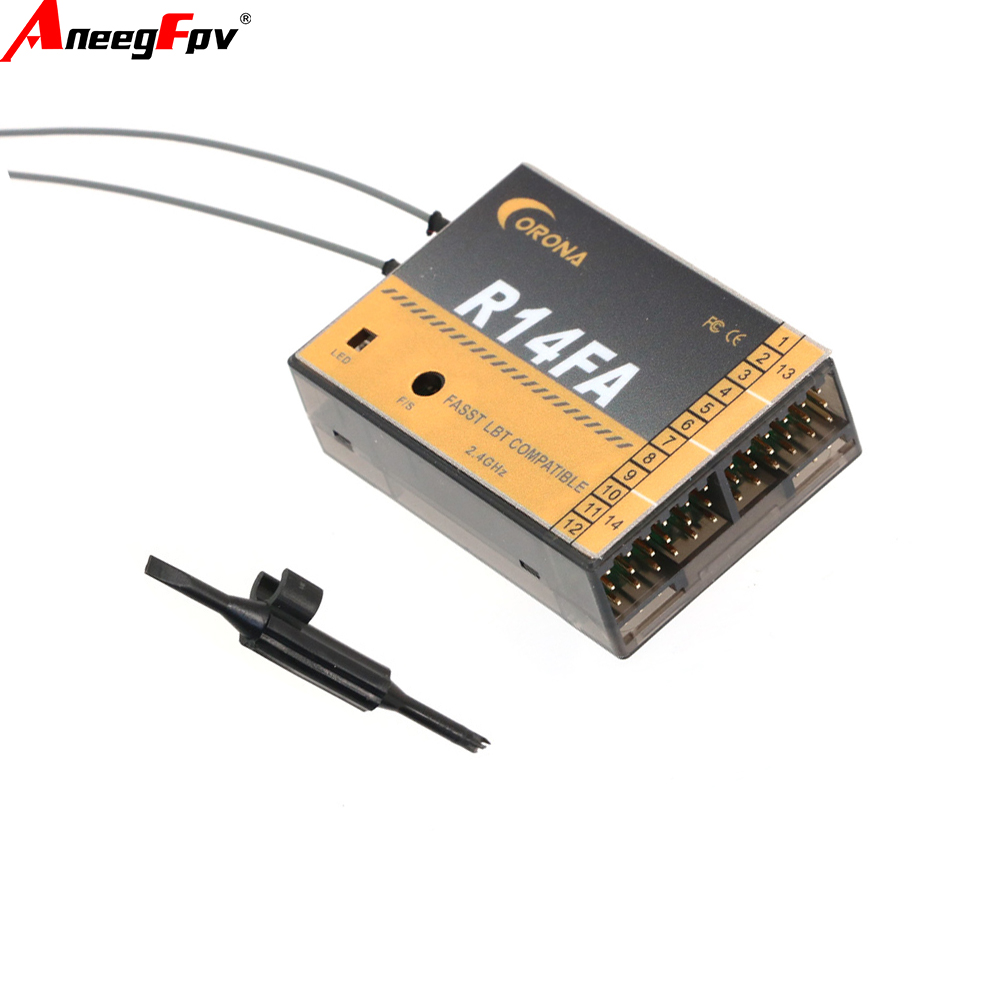جهاز استقبال طراز Corona R14FA - مراجعة Micro Servo وسعره