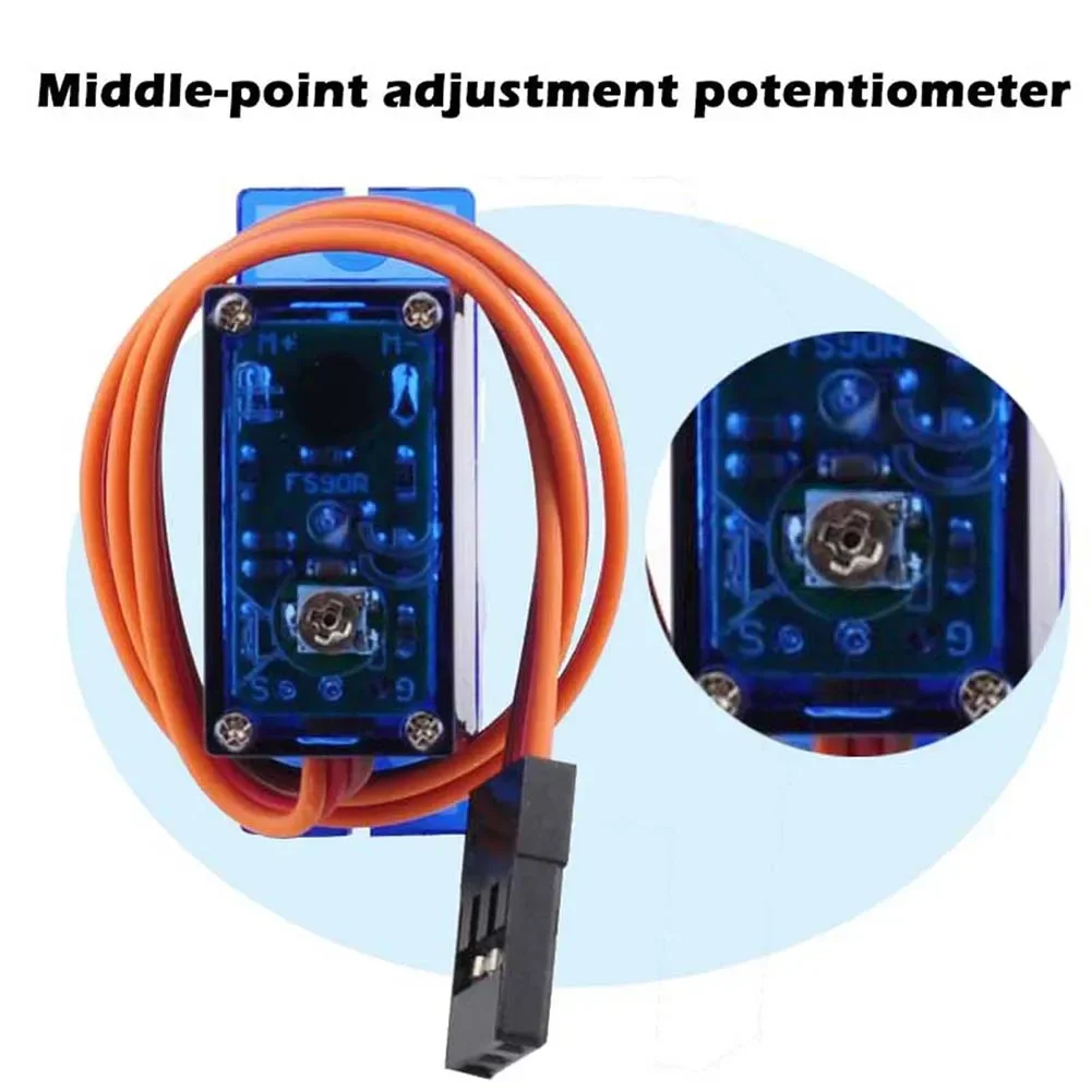 4 مجموعات من محركات Feetech FS - مراجعة Micro Servo وسعره