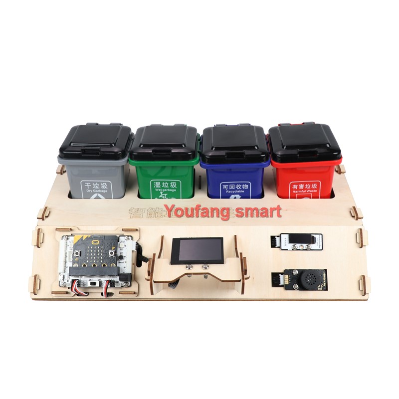 مجموعة روبوت فرز نفايات AI Vis - مراجعة Microbit Robot وسعره